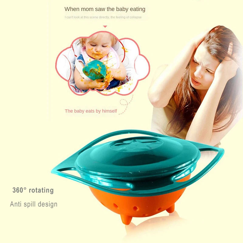 Plato Antiderrames 360° para Bebé – Universal Gyro Bowl
