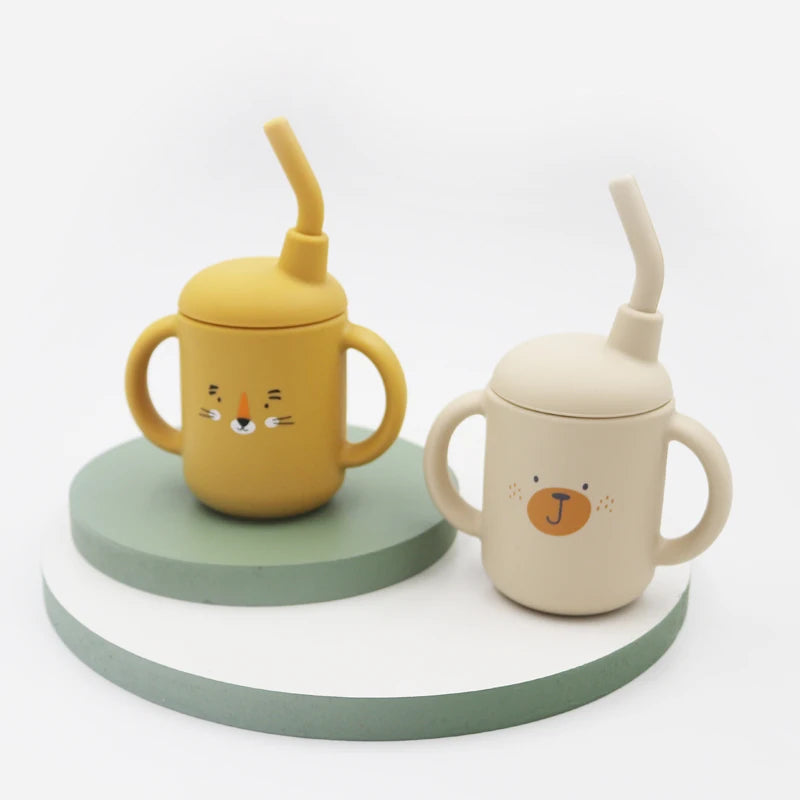 Taza de Aprendizaje para Bebés – 120ml Antigoteo y Segura