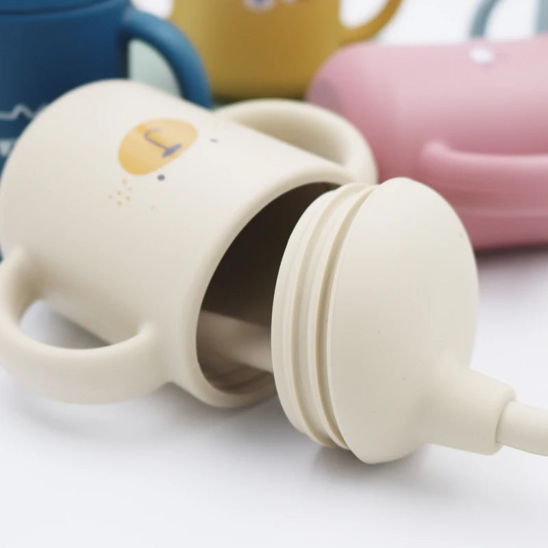 Taza de Aprendizaje para Bebés – 120ml Antigoteo y Segura
