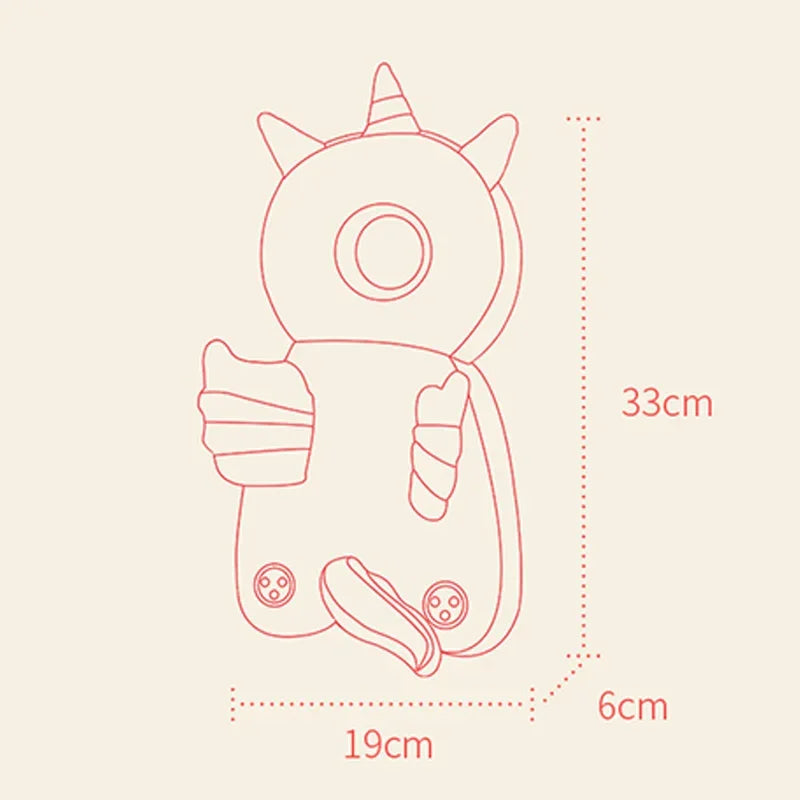 Protector de Cabeza para Bebé Anticaídas – Estilo Animalito (1 a 3 años)