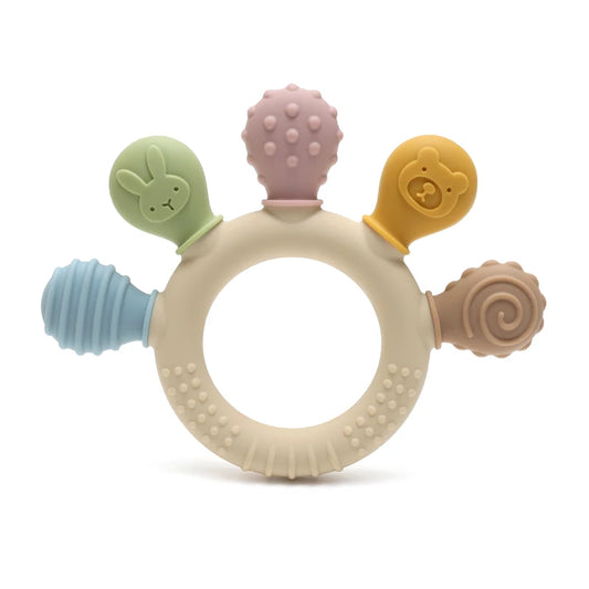 Anillo Mordedor Multicolor de Silicona – Alivio para Encías