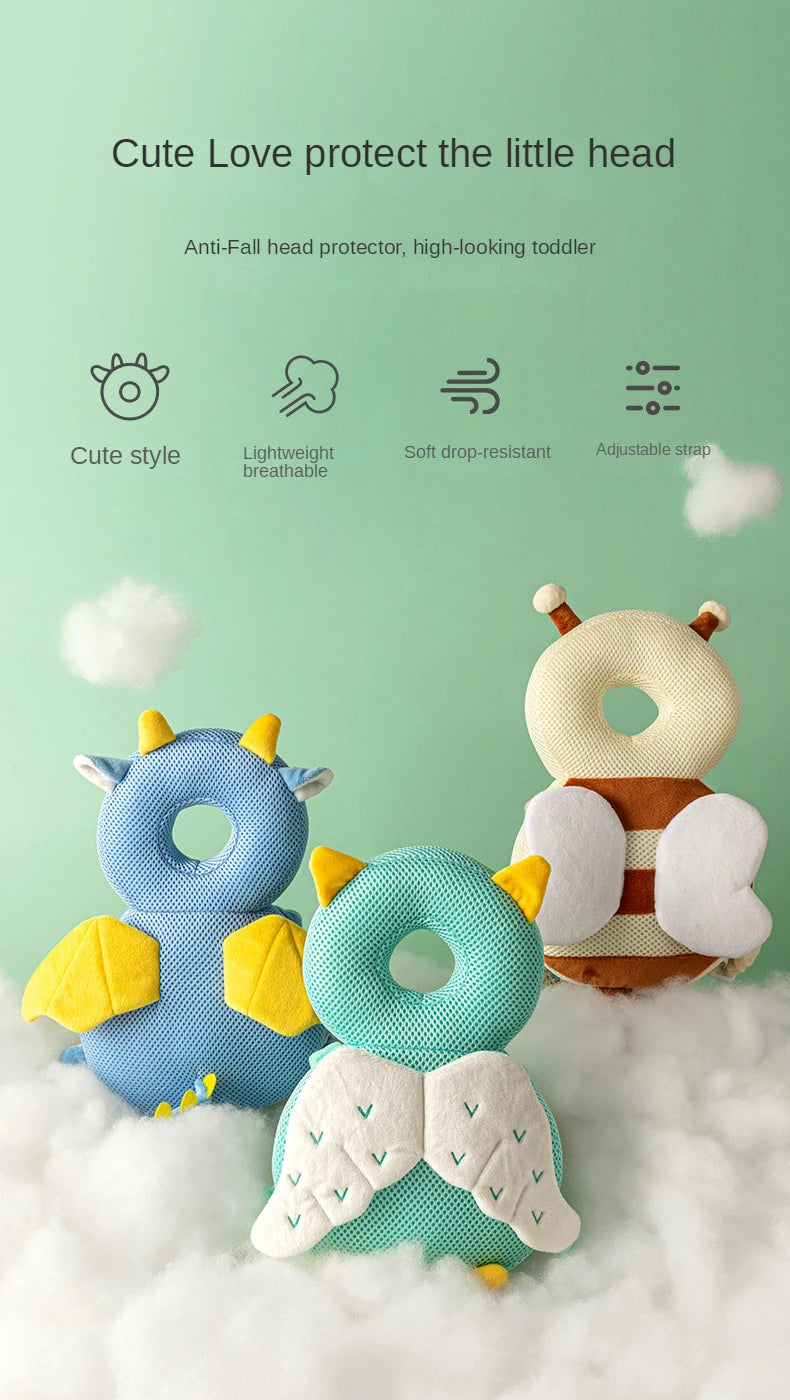 Protector de Cabeza para Bebé Anticaídas – Estilo Animalito (1 a 3 años)