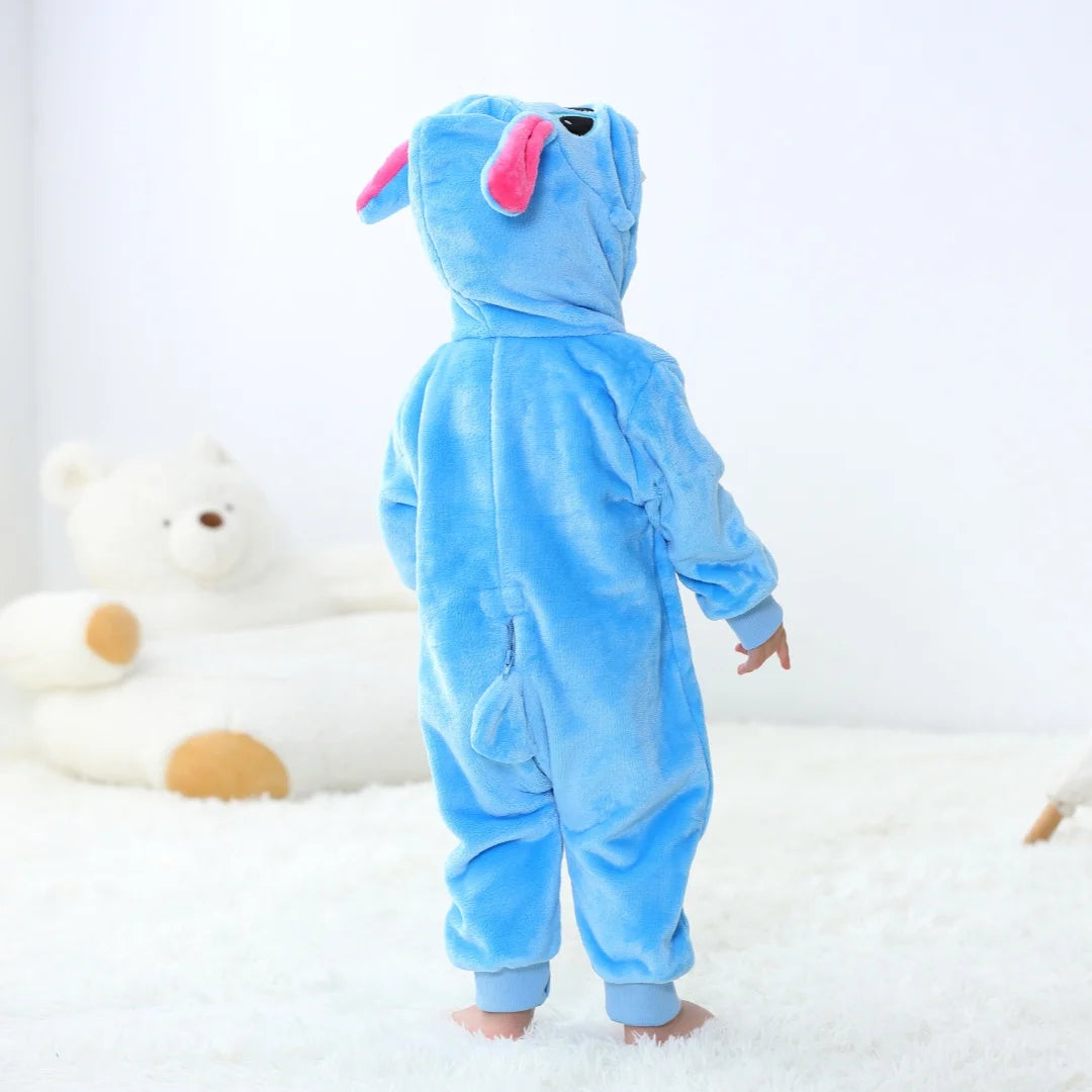 Mameluco Stitch para Bebé – Suave, Calientito y Adorable (0-3 años)