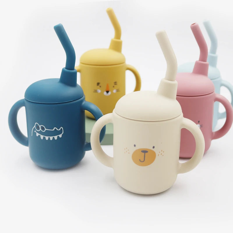 Taza de Aprendizaje para Bebés – 120ml Antigoteo y Segura