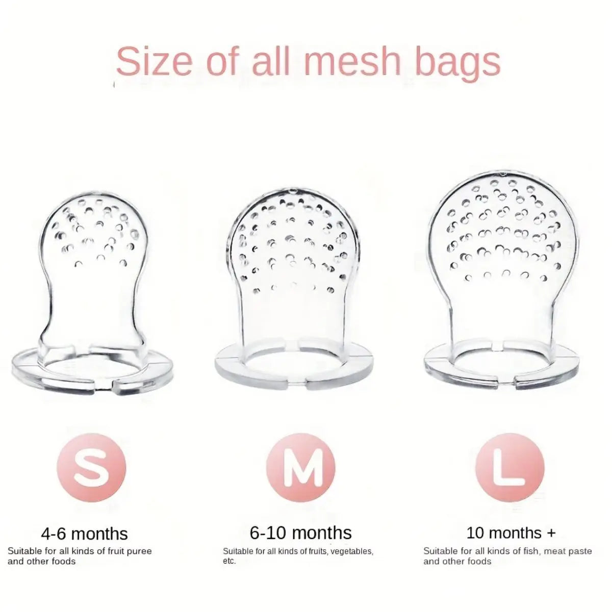 Chupones de Silicona para Alimentos BLW – Set de 3 unidades