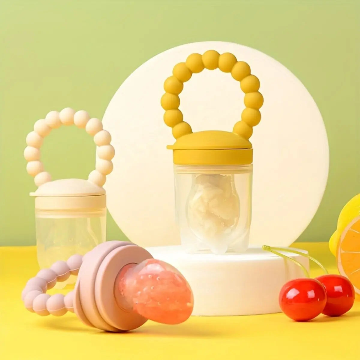 Chupones de Silicona para Alimentos BLW – Set de 3 unidades