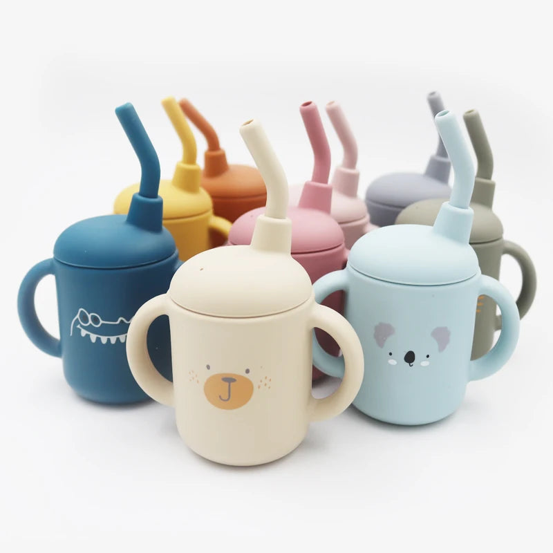 Taza de Aprendizaje para Bebés – 120ml Antigoteo y Segura