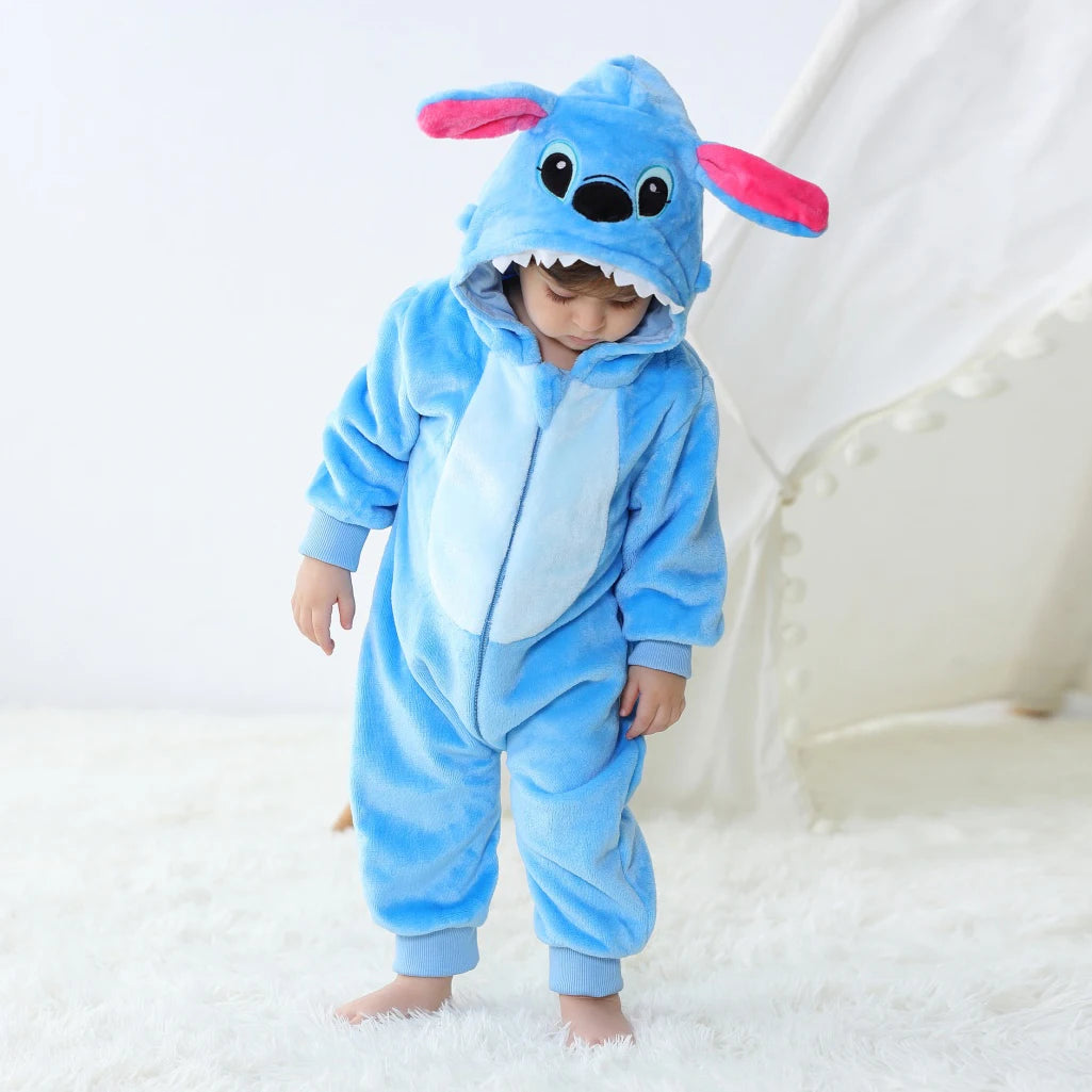 Mameluco Stitch para Bebé – Suave, Calientito y Adorable (0-3 años)
